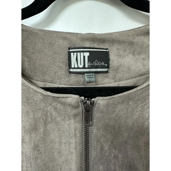 Kut From The Kloth Faux Suede Woman's Zip Jacket  ‎ (0065) - Picture 6 of 14